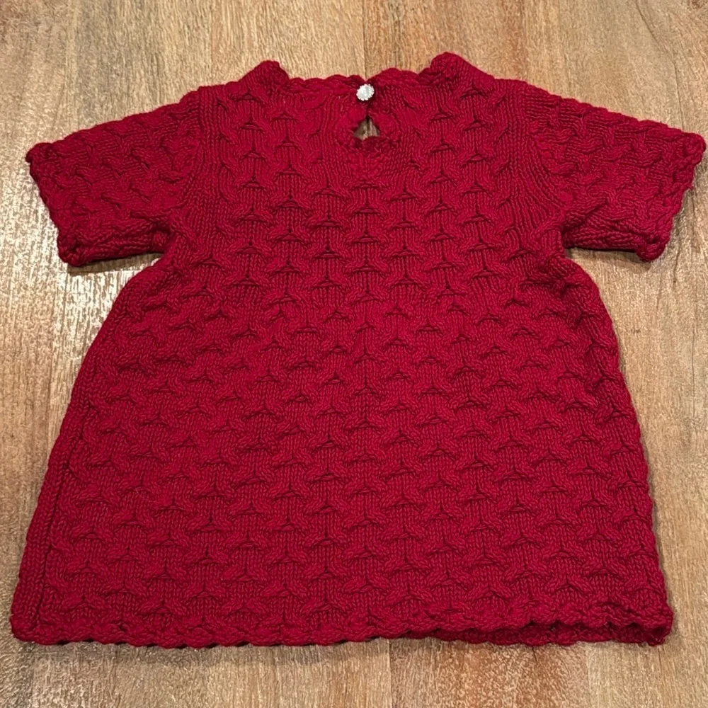 TAHARI Baby • 0-3 months • Red Knit Dress